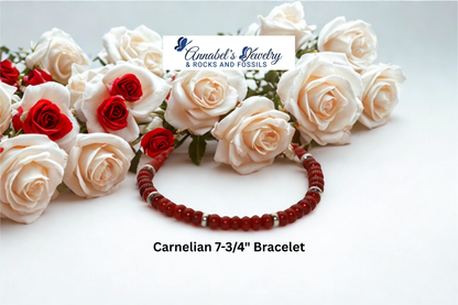 Carnelian 7-3/4" Bracelet