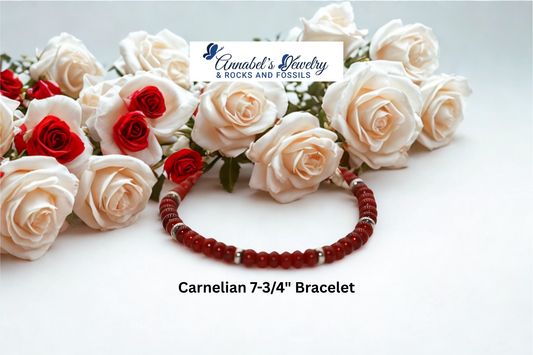 Carnelian 7-3/4" Bracelet