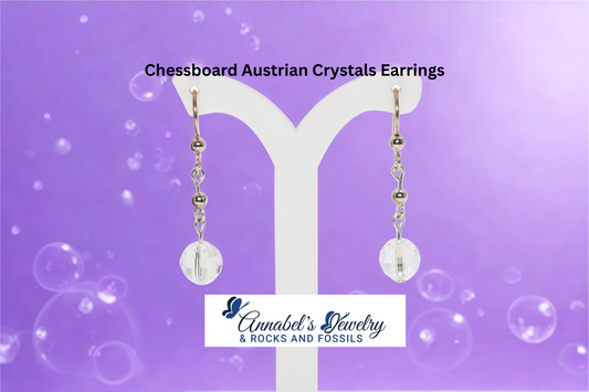 Chessboard Crystals Earrings