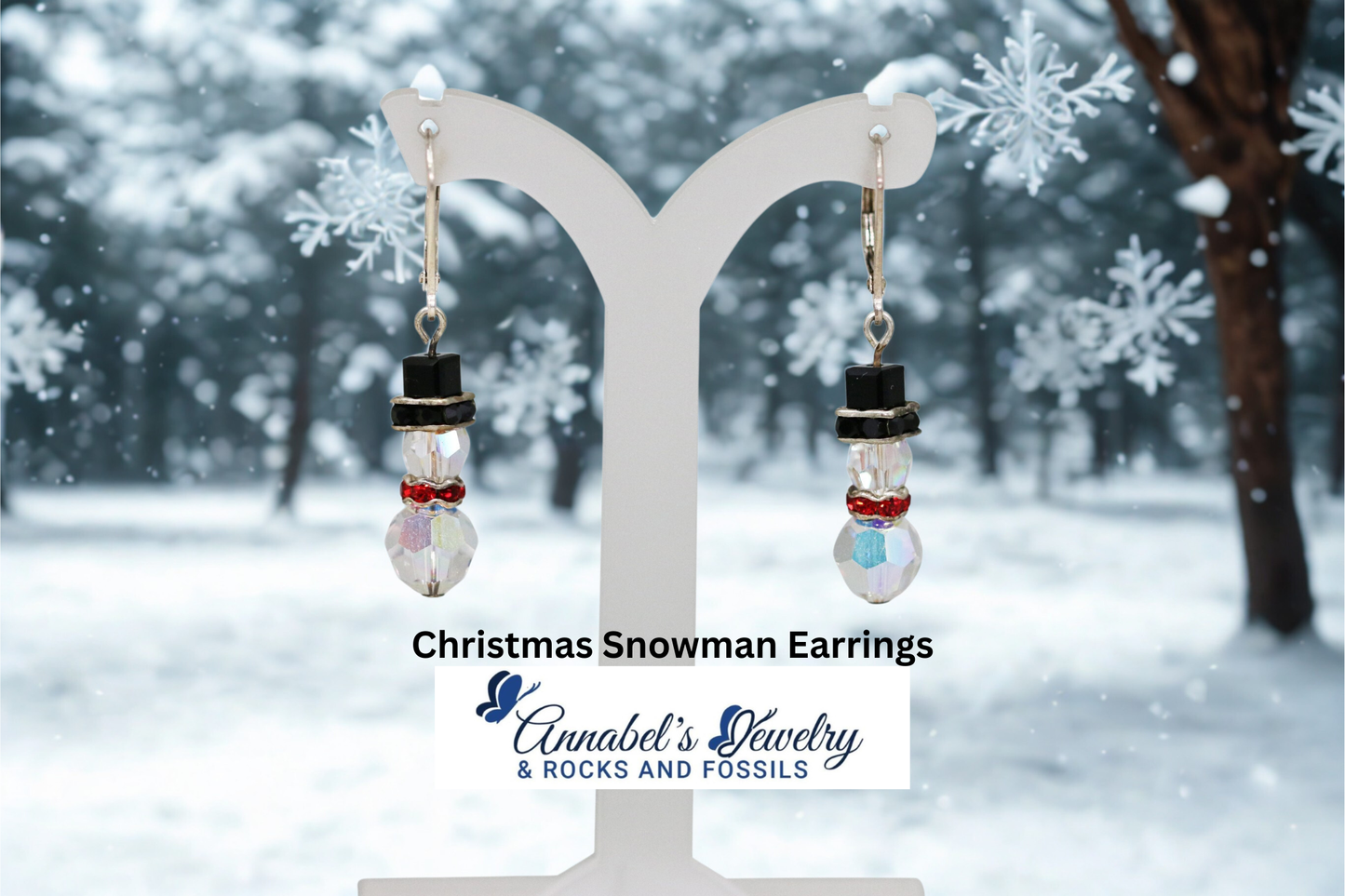 Christmas Snowman Earrings