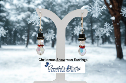 Christmas Snowman Earrings