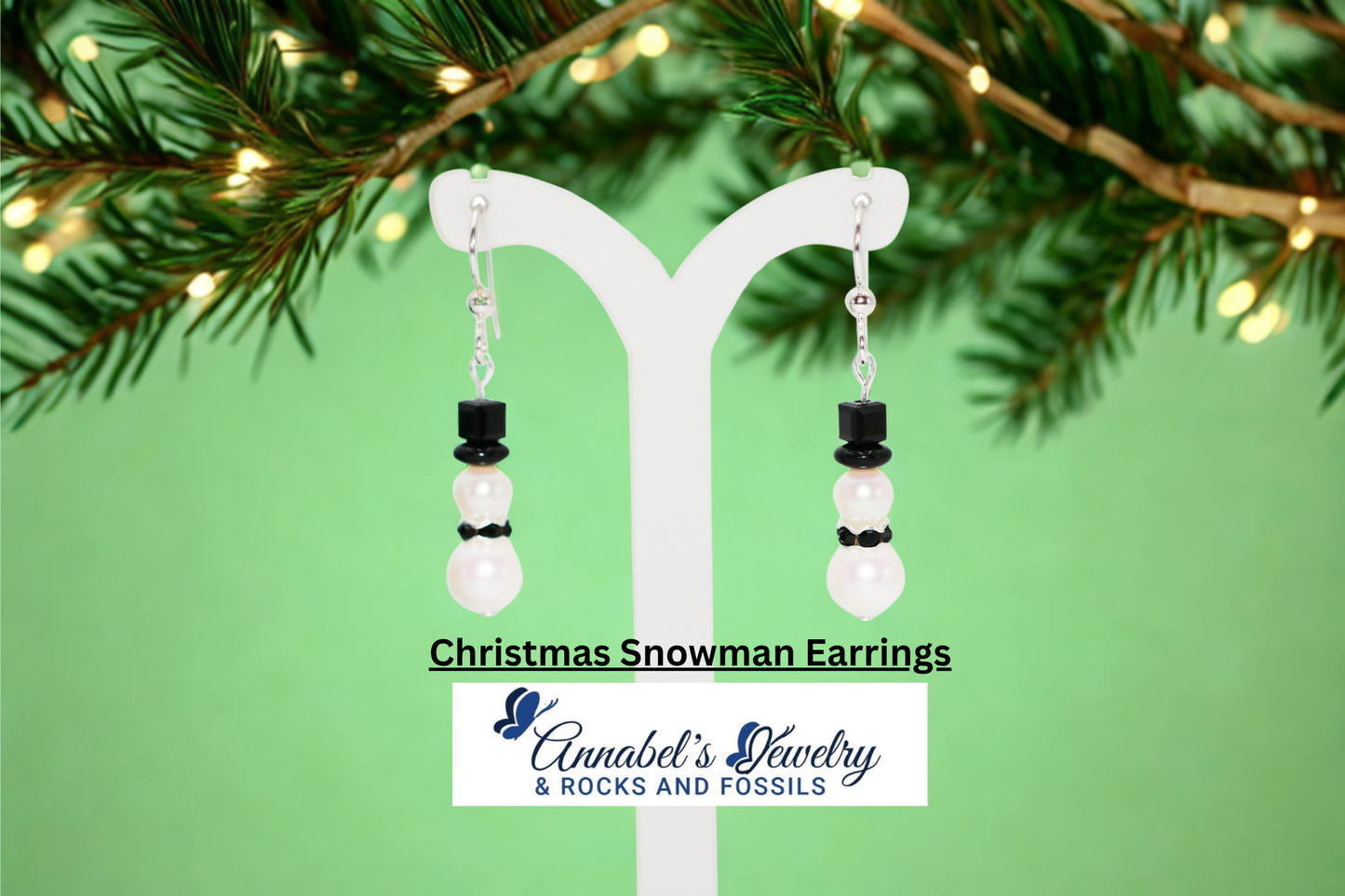 Christmas Snowman Earrings