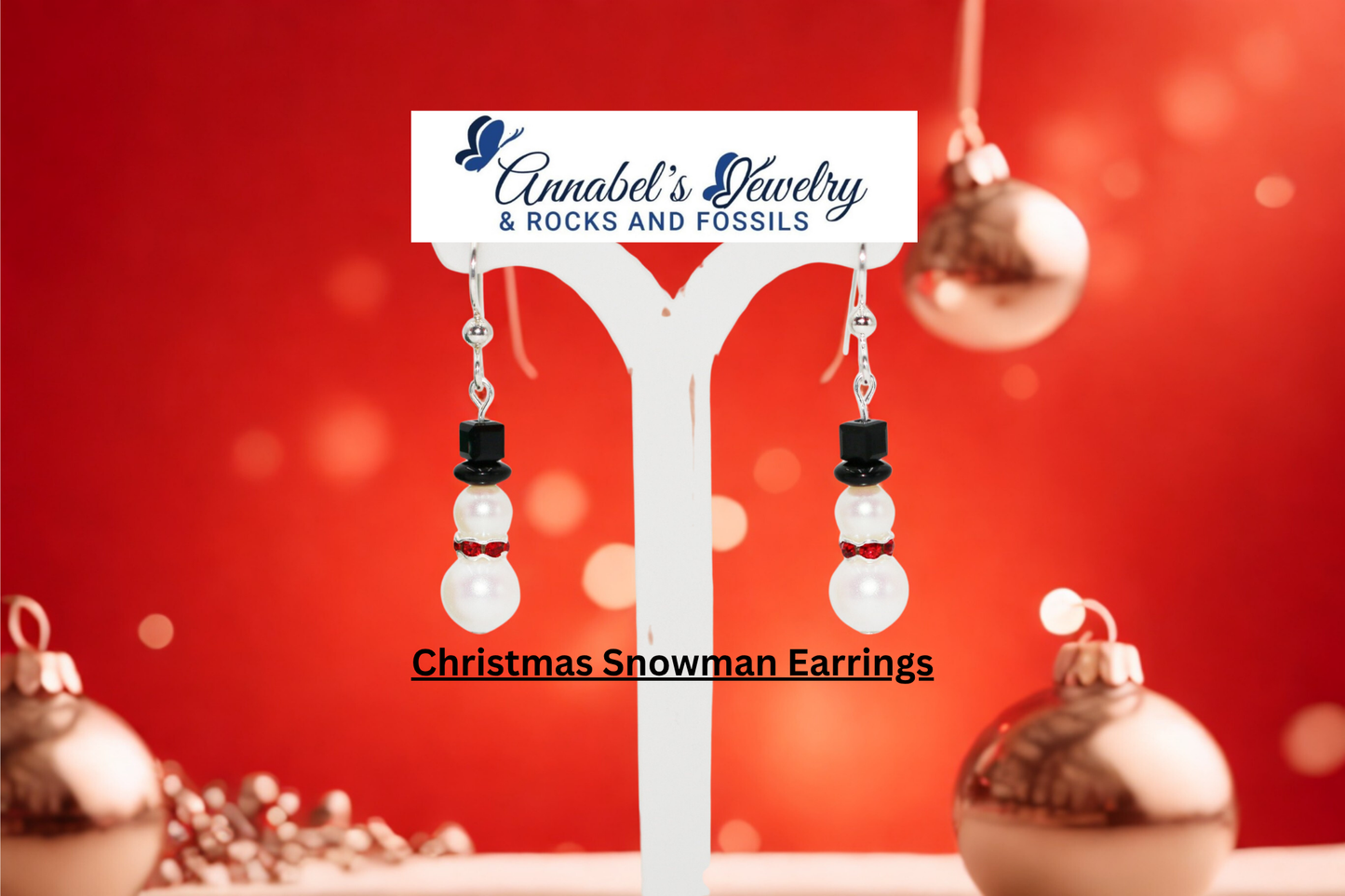 Christmas Snowman Earrings