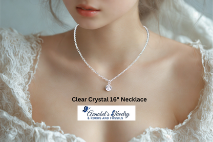 Clear Crystal 16" Necklace