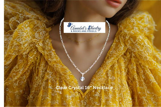 Clear Crystal 16" Necklace