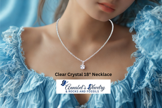 Clear Crystal 18" Necklace