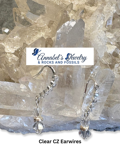 Clear CZ Earwires