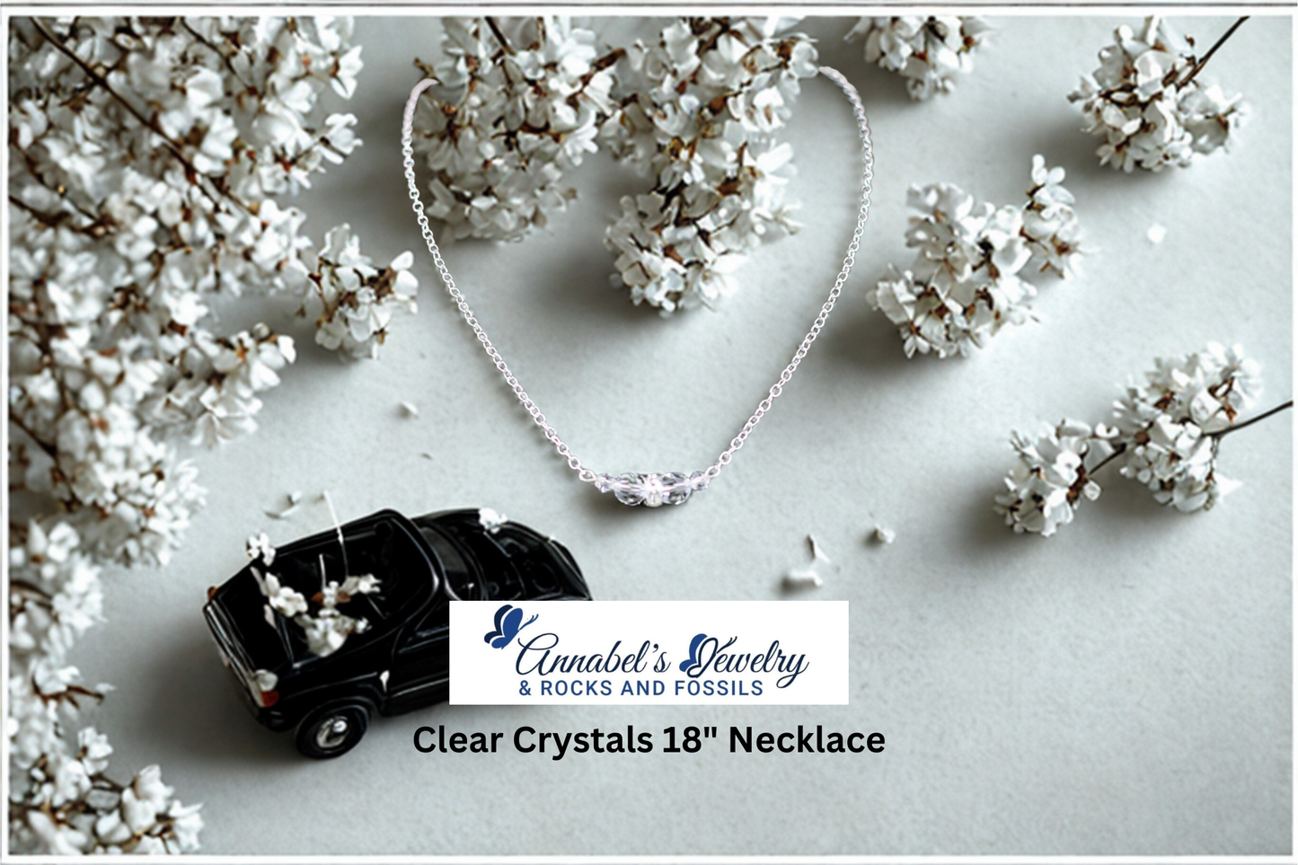 Crystals Silver Rondelles Set