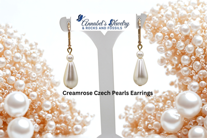 Creamrose Pearls Earrings