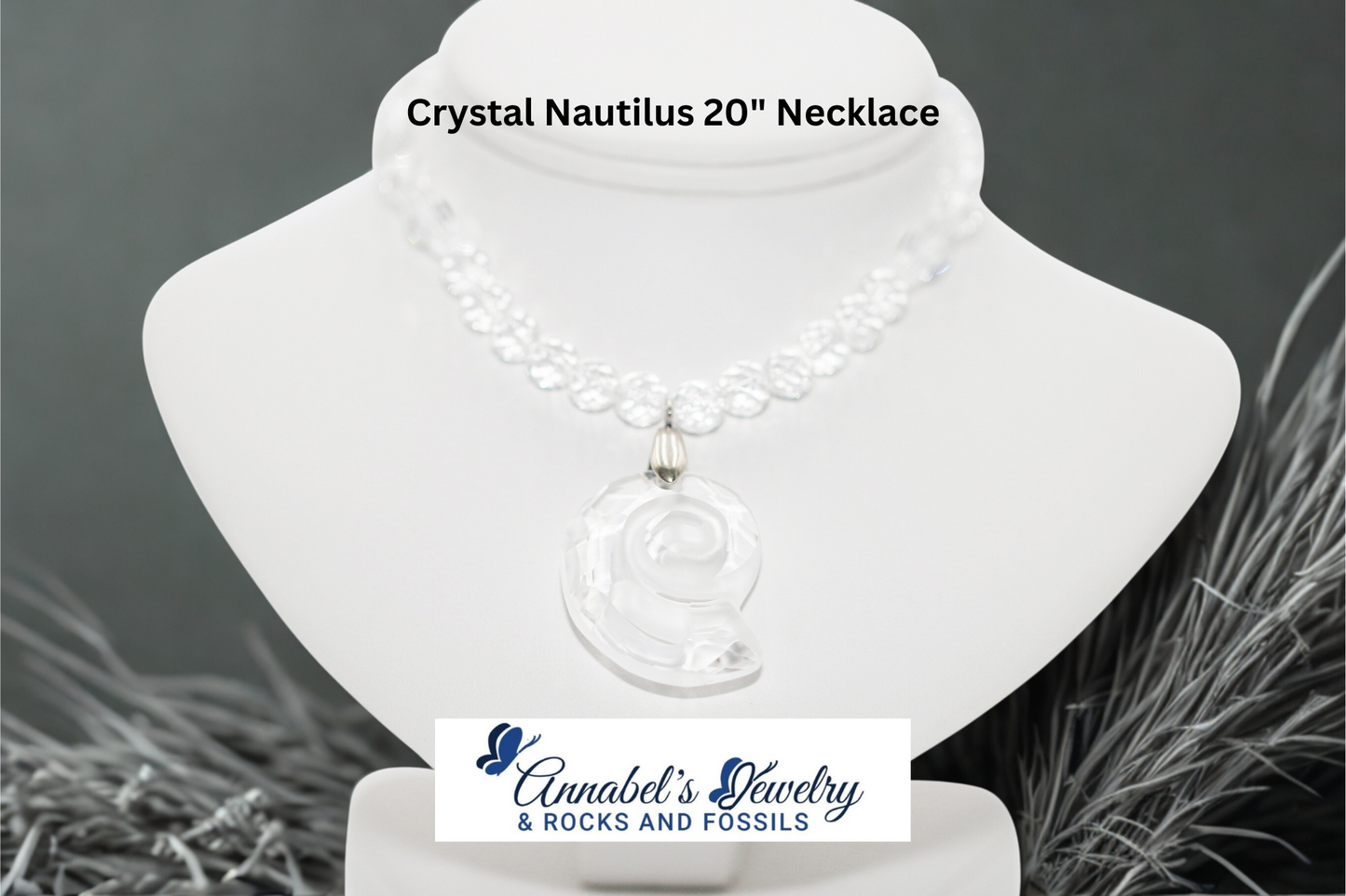 Crystal Nautilus 20" Necklace