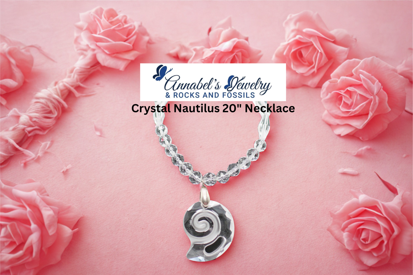 Crystal Nautilus 20" Necklace