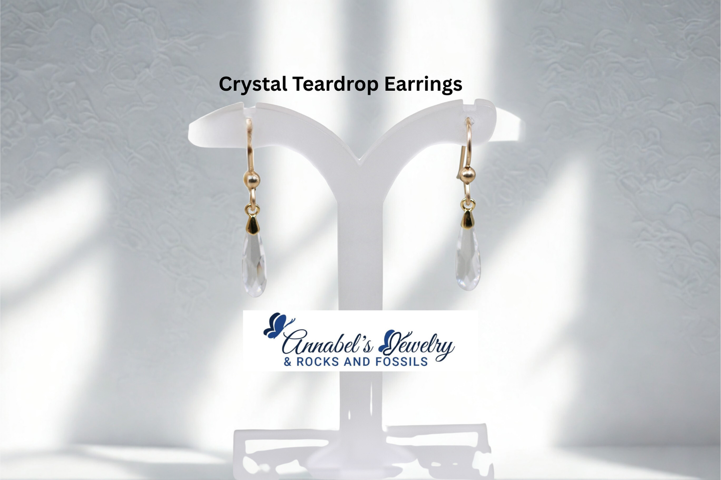 Clear Crystal Teardrop Set
