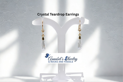 Clear Crystal Teardrop Set