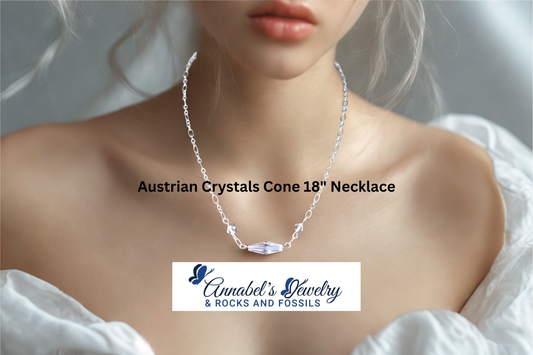 Crystals Cone 18" Necklace