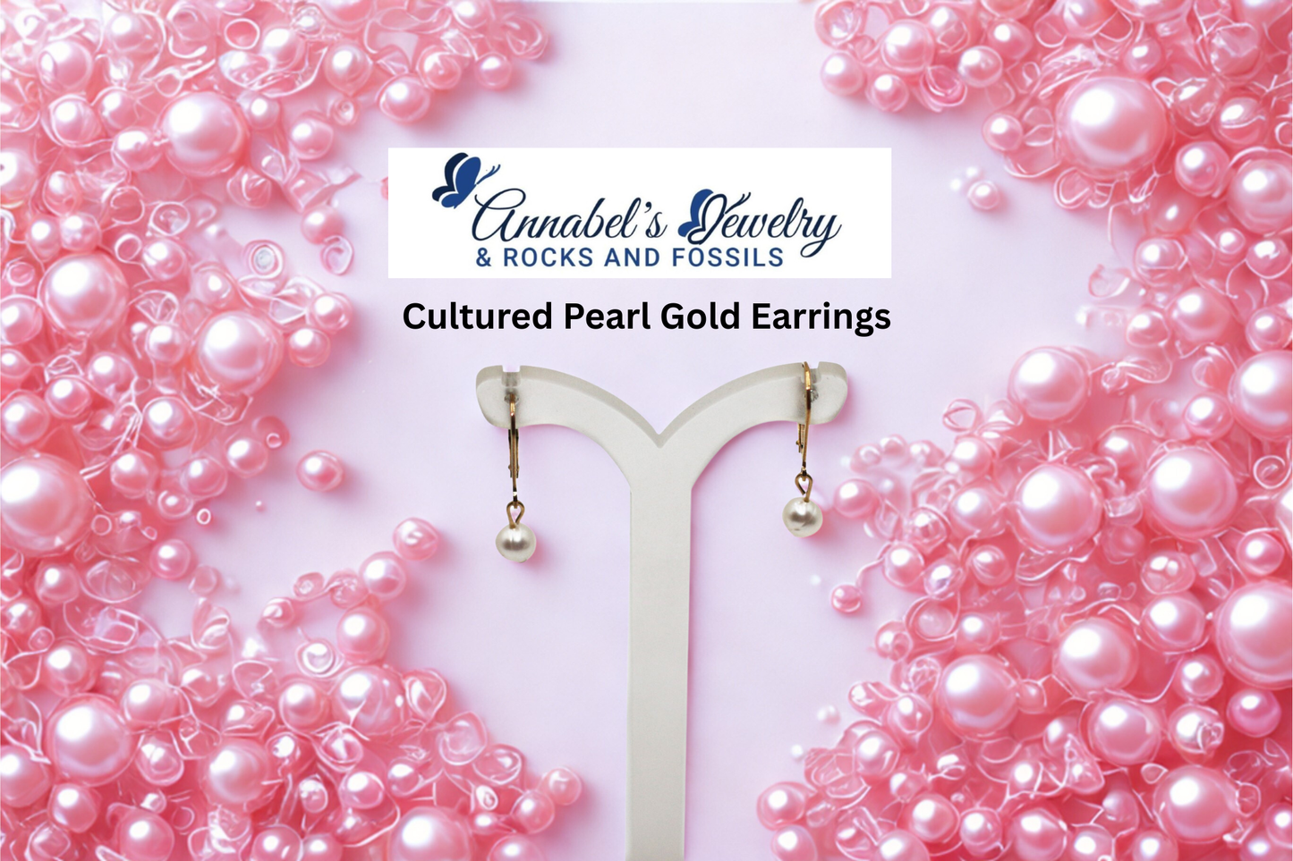 Cultured Pearl Gold Earrings