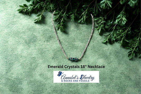 Emerald Crystals 18" Necklace