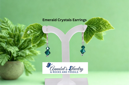 Emerald Crystals Earrings