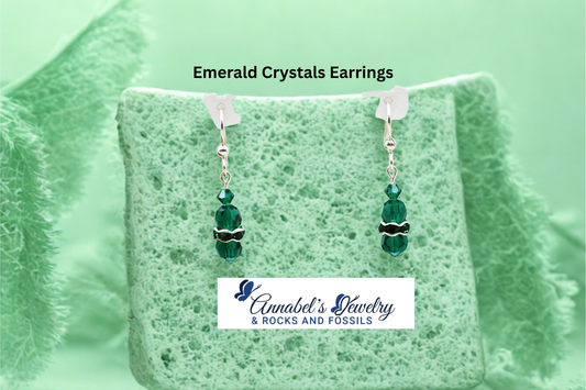 Emerald Crystal Earrings