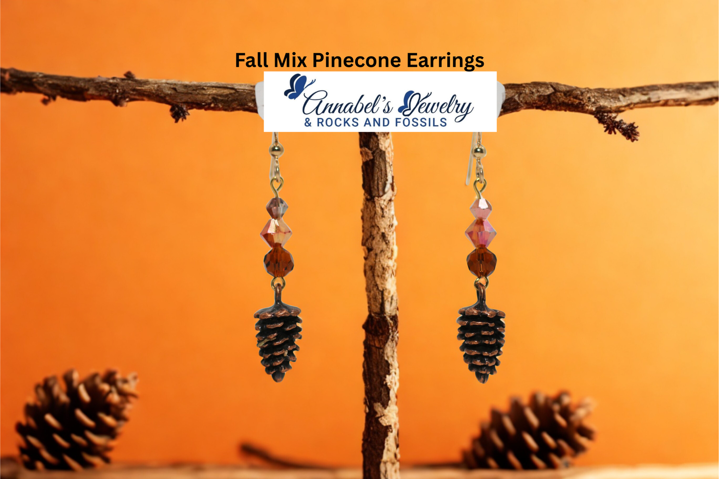 Fall Mix Pinecone Earrings