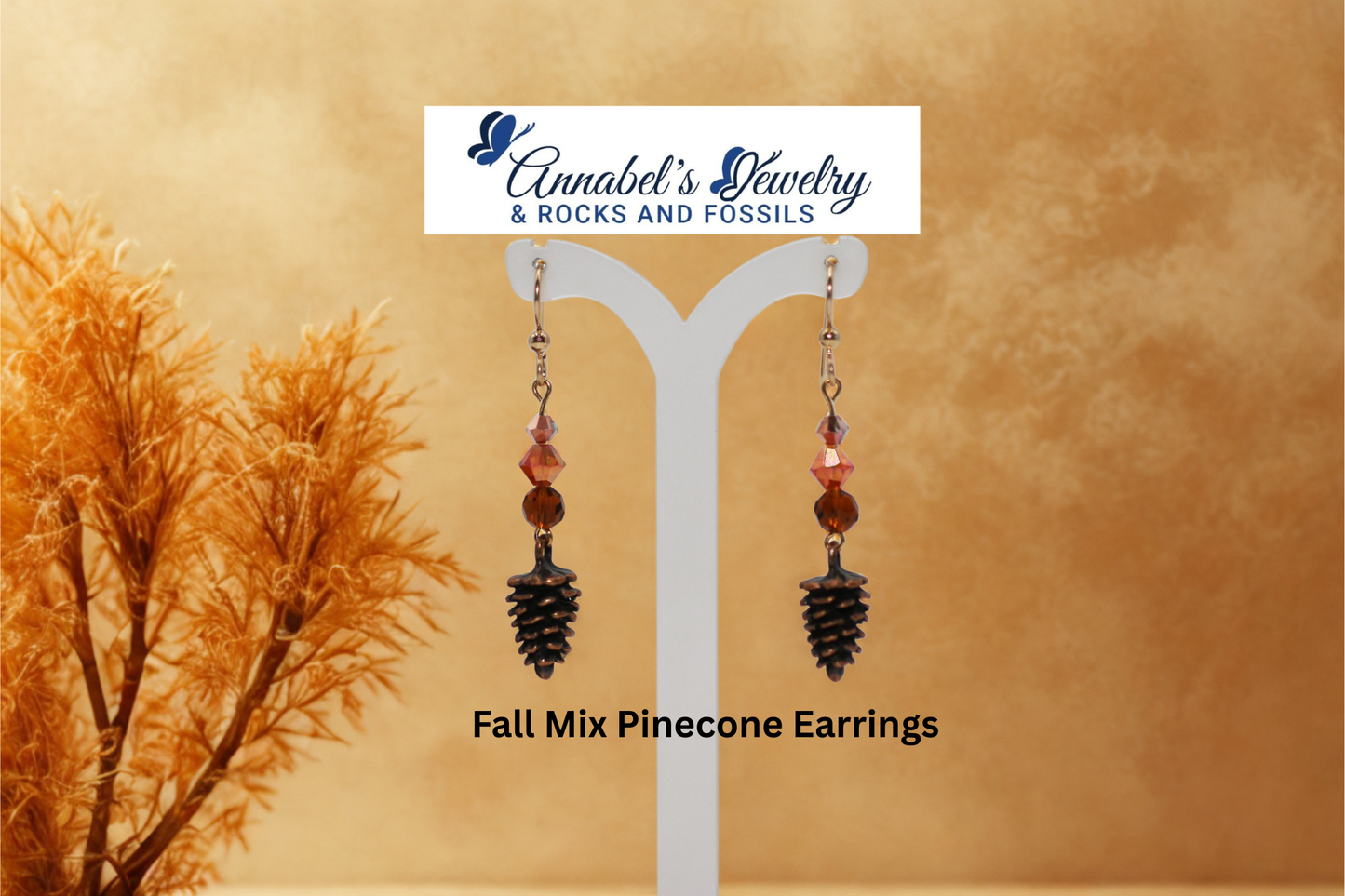 Fall Mix Pinecone Earrings