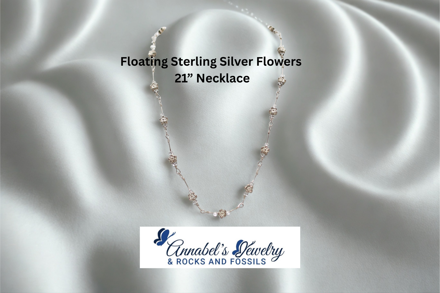 Floating Flowers 21” Necklace