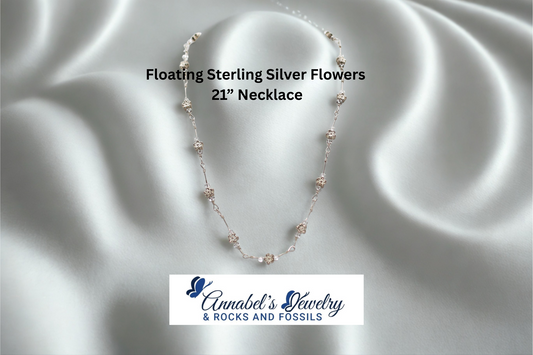 Floating Flowers 21” Necklace