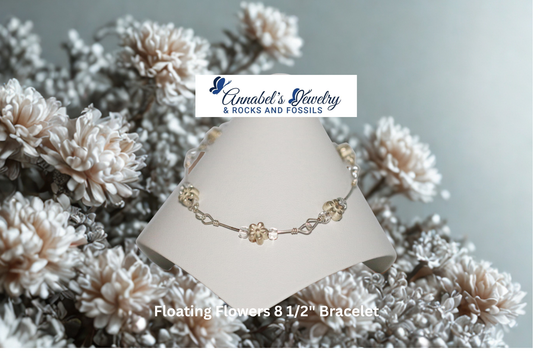 Floating Flowers 8 1/2" Bracelet