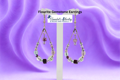 Flourite Gemstone Earrings