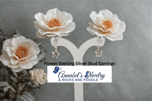 Flower Sterling Silver Stud Earrings