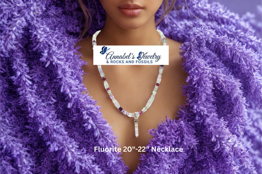 Fluorite 20"-22" Necklace
