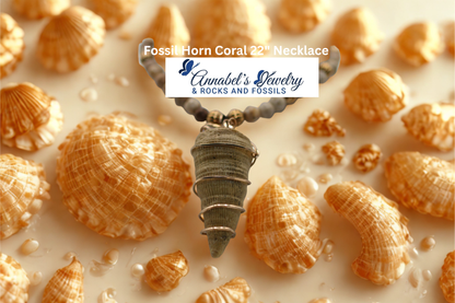 Fossil Horn Coral 22" Necklace