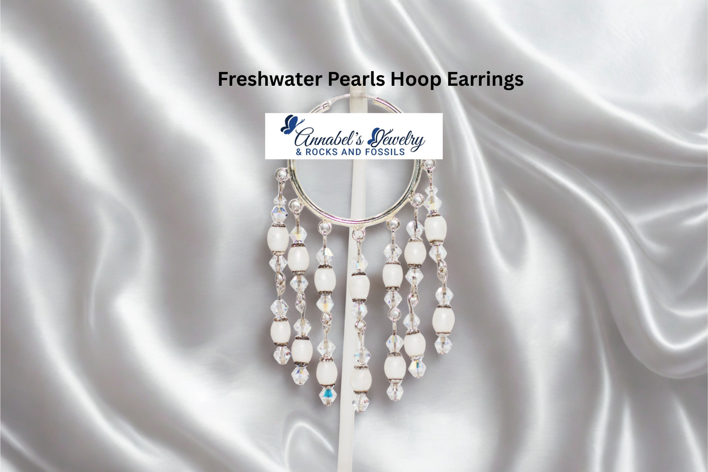 Freshwater Pearls Hoop Earrings