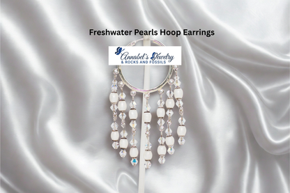 Freshwater Pearls Hoop Earrings