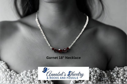 Garnet 18" Necklace