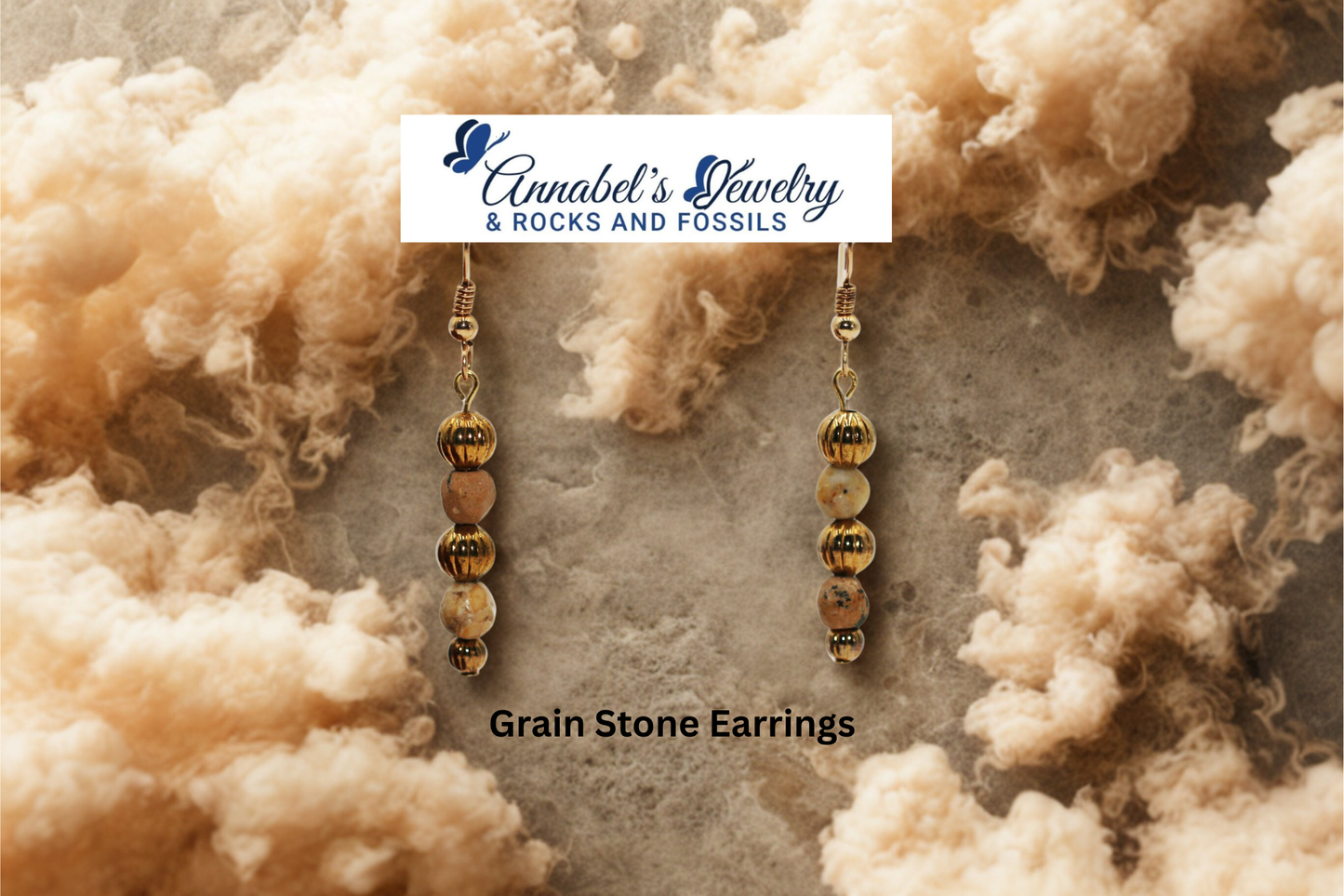 Grain Stone Earrings