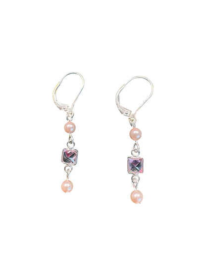 CZ & Pearls  Earrings
