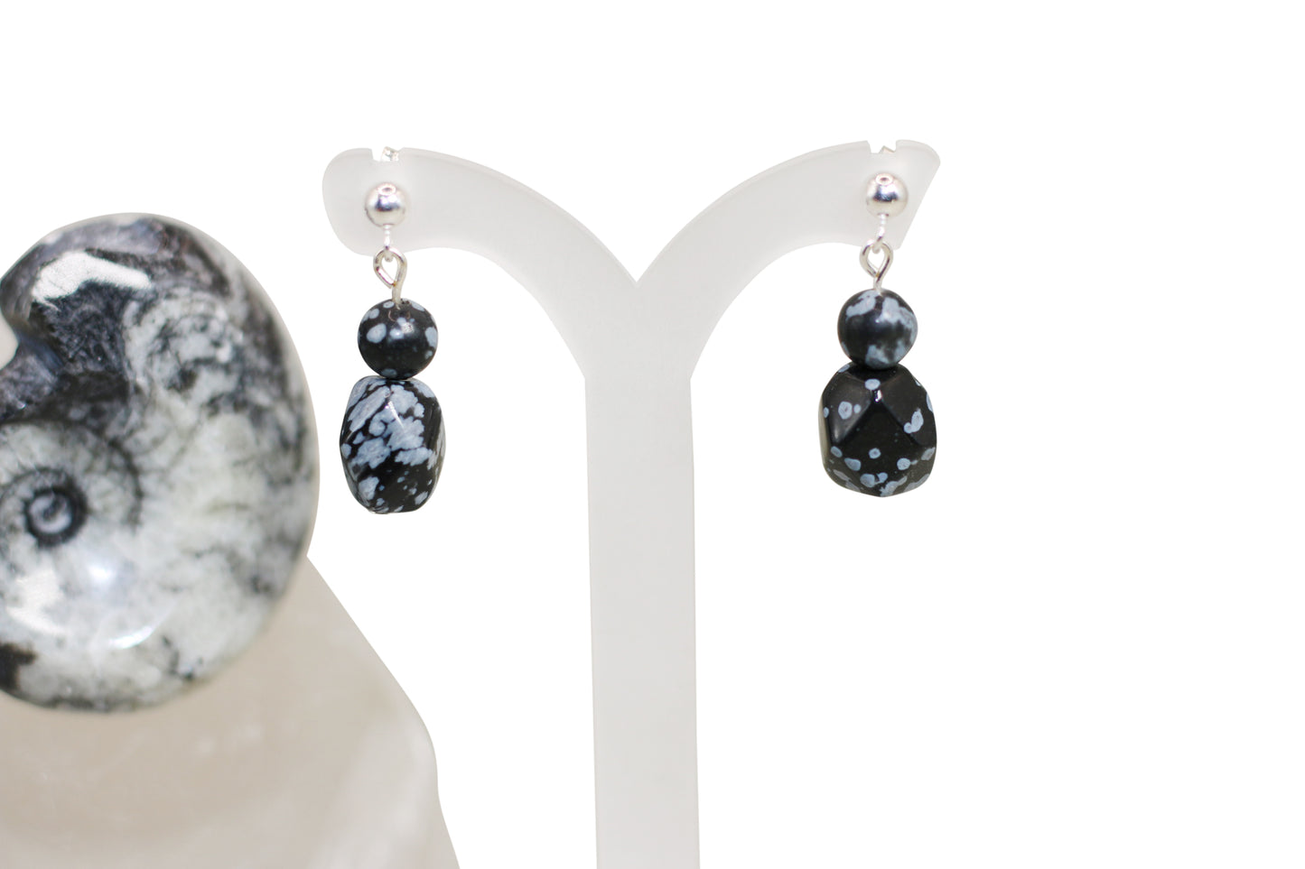Snowflake Obsidian Gems Set