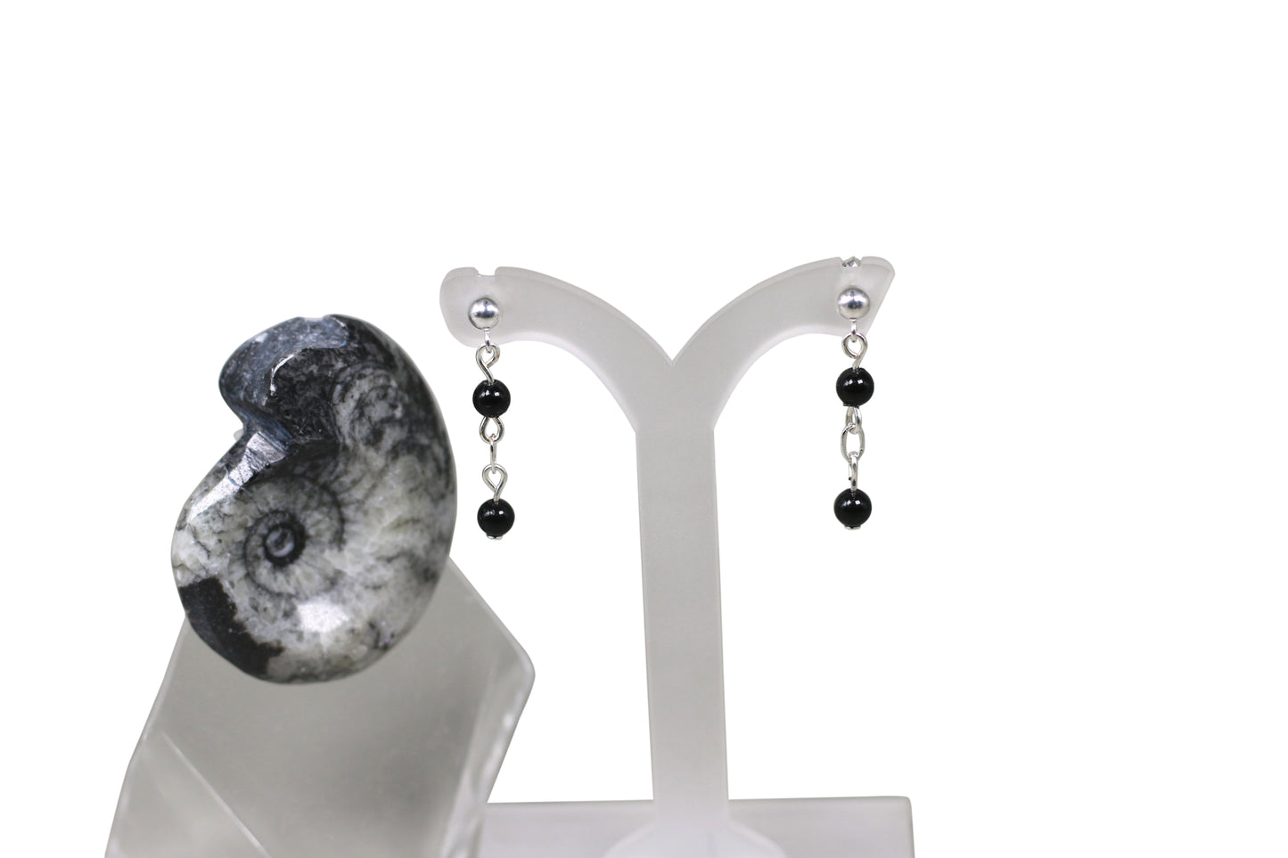 Magic Black Pearls Silver Set