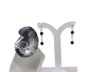 Magic Black Pearls Silver Set