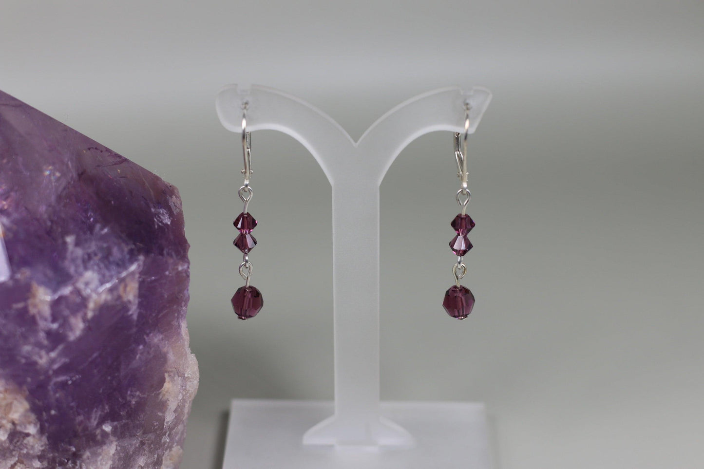 Amethyst Purple Austrian Crystals - Annabel's Jewelry & Leather