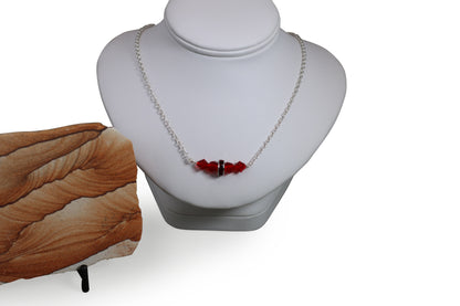 Light Siam Crystals Silver Set