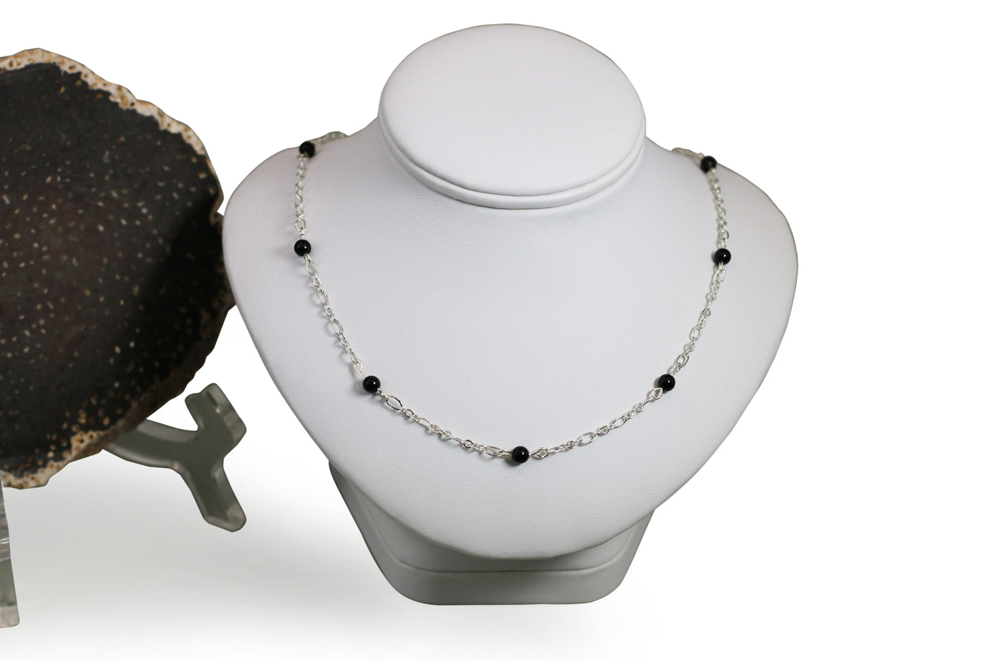 Magic Black Pearls Silver Set