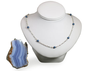 Light Blue Czech Pearls Set