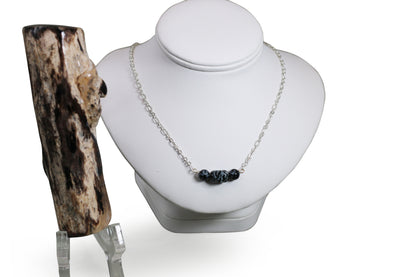 Snowflake Obsidian Gems Set