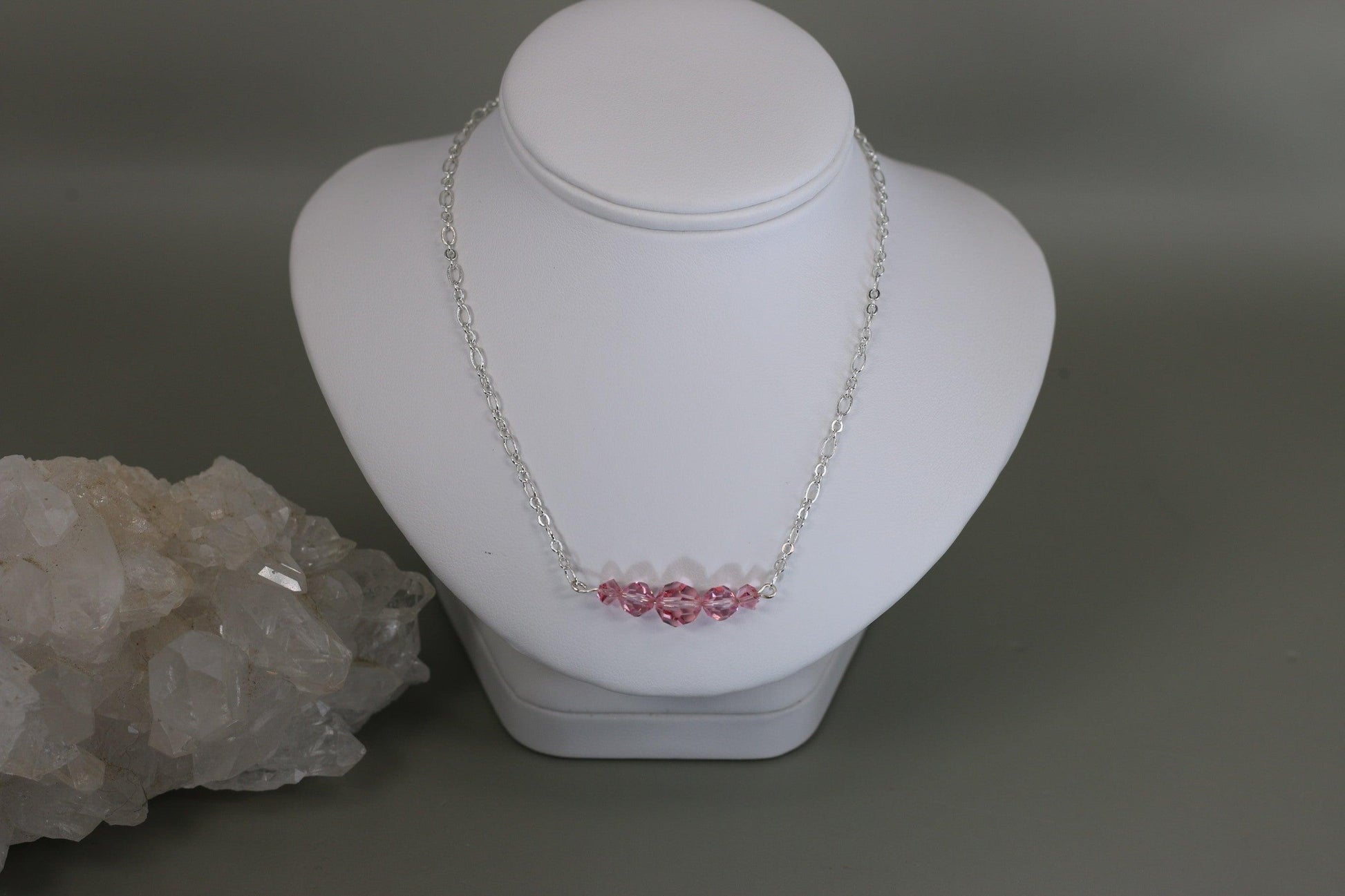 Light Rose Pink Austrian Crystals - Annabel's Jewelry & Leather
