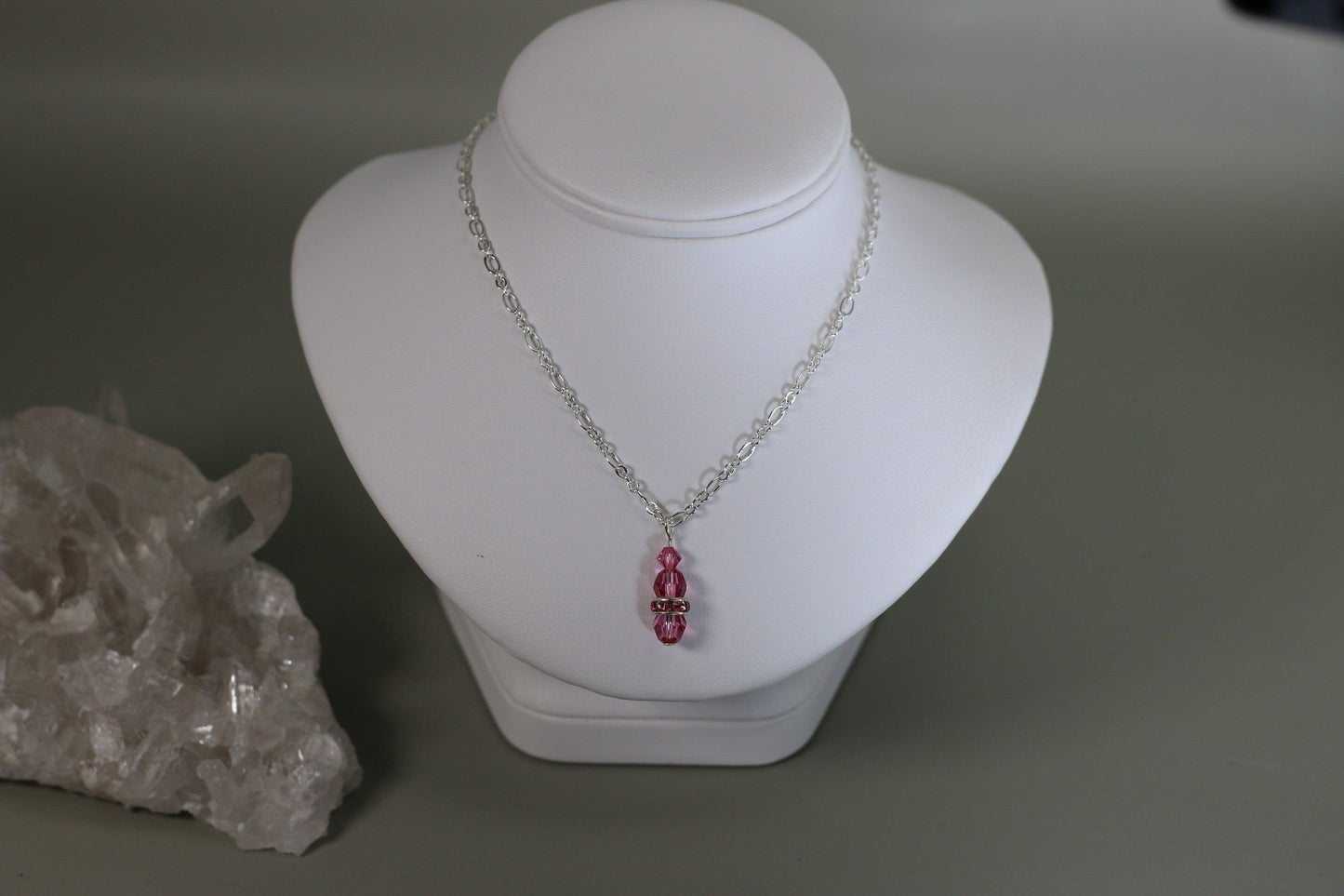 Rose Pink Austrian Crystals - Annabel's Jewelry & Leather