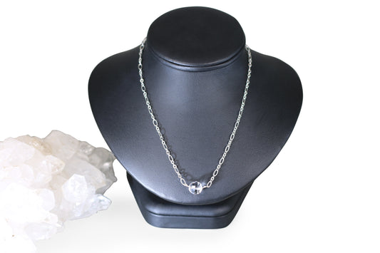 Chessboard Crystal 16" Necklace