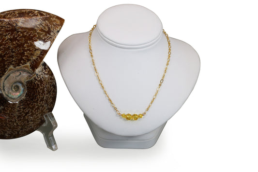 Topaz Crystals 18" Necklace