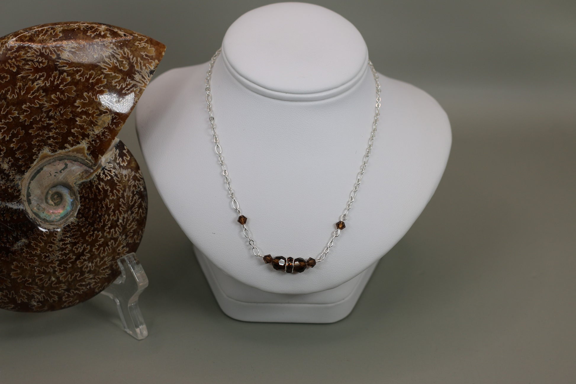 Smoke Topaz Brown Preciosa Czech Crystals - Annabel's Jewelry & Leather