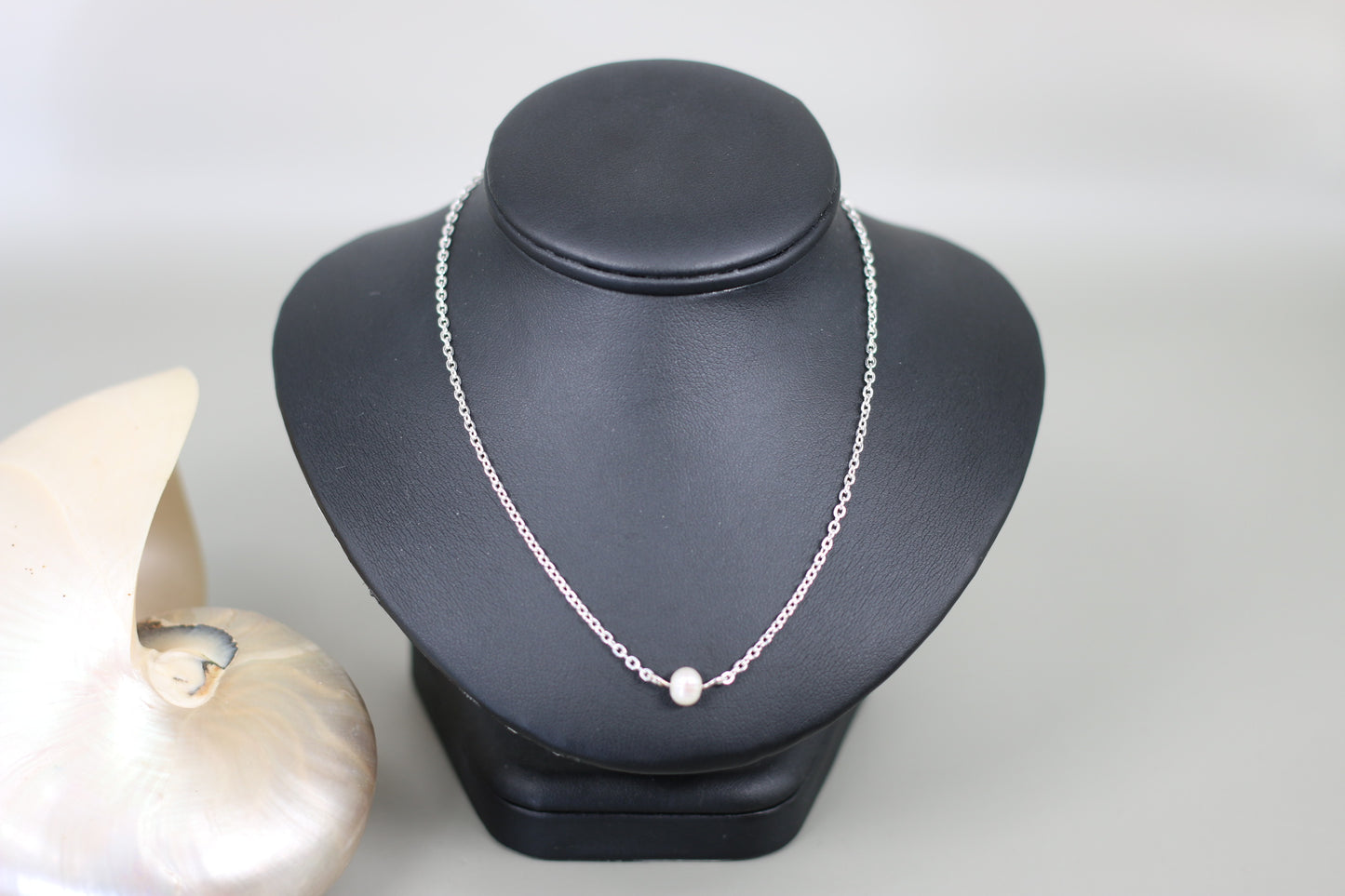 Cultured Pearl 19" Cable Chain Necklace with Sterling Silver Components - Annabel's Jewelry & Leather